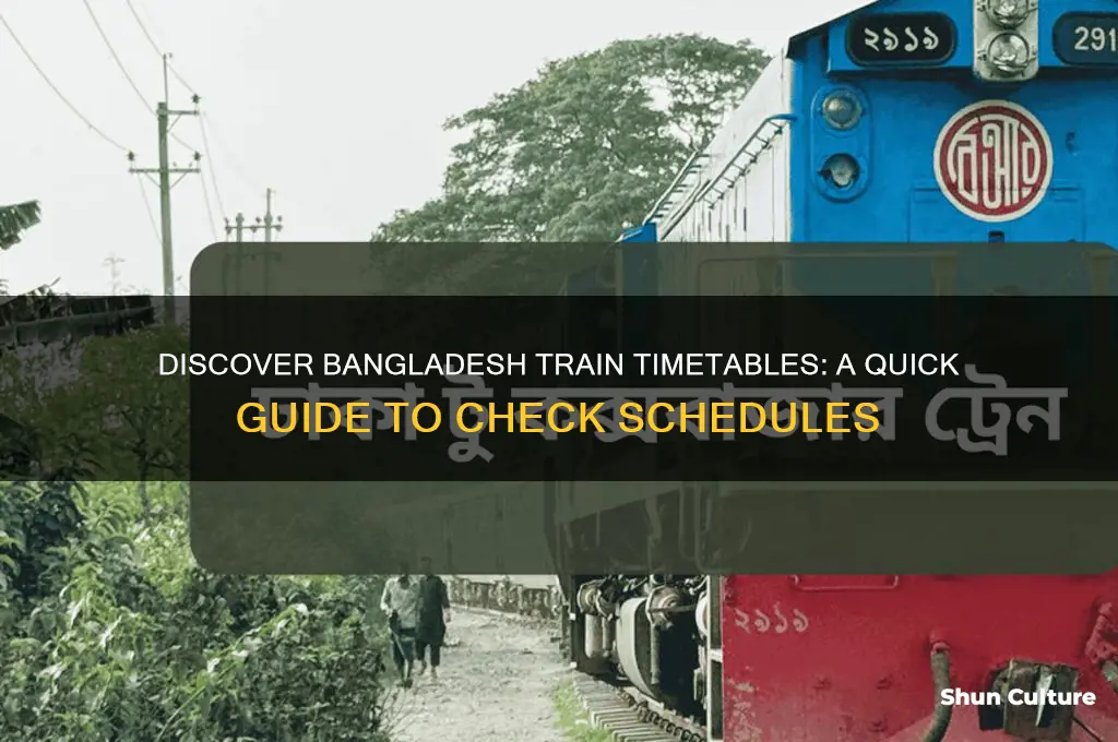 how to know train schedule in bangladesh