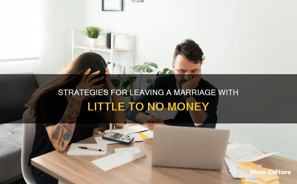 how to leave a marriage with no money australia
