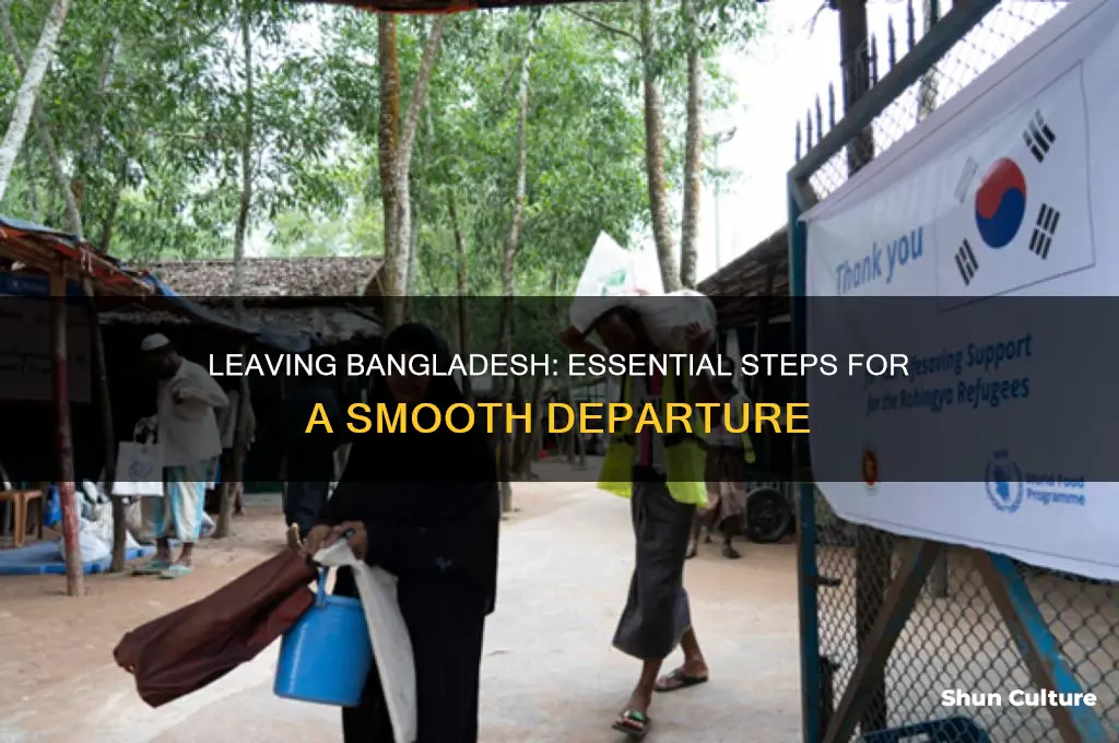 how to leave bangladesh