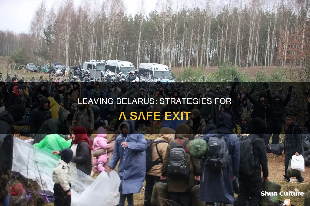 how to leave belarus