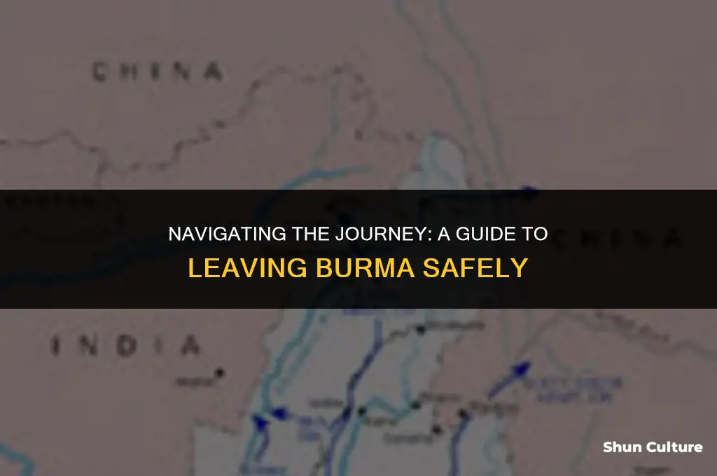 how to leave burma