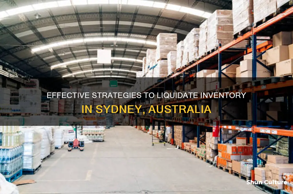 how to liquidate inventory in sydney australia