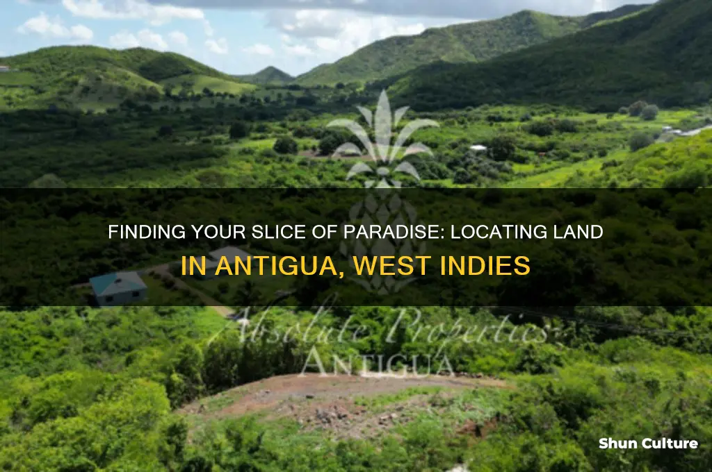 how to locate land in antigua west indies