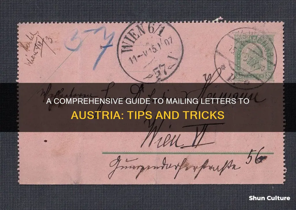 how to mail a letter to austria