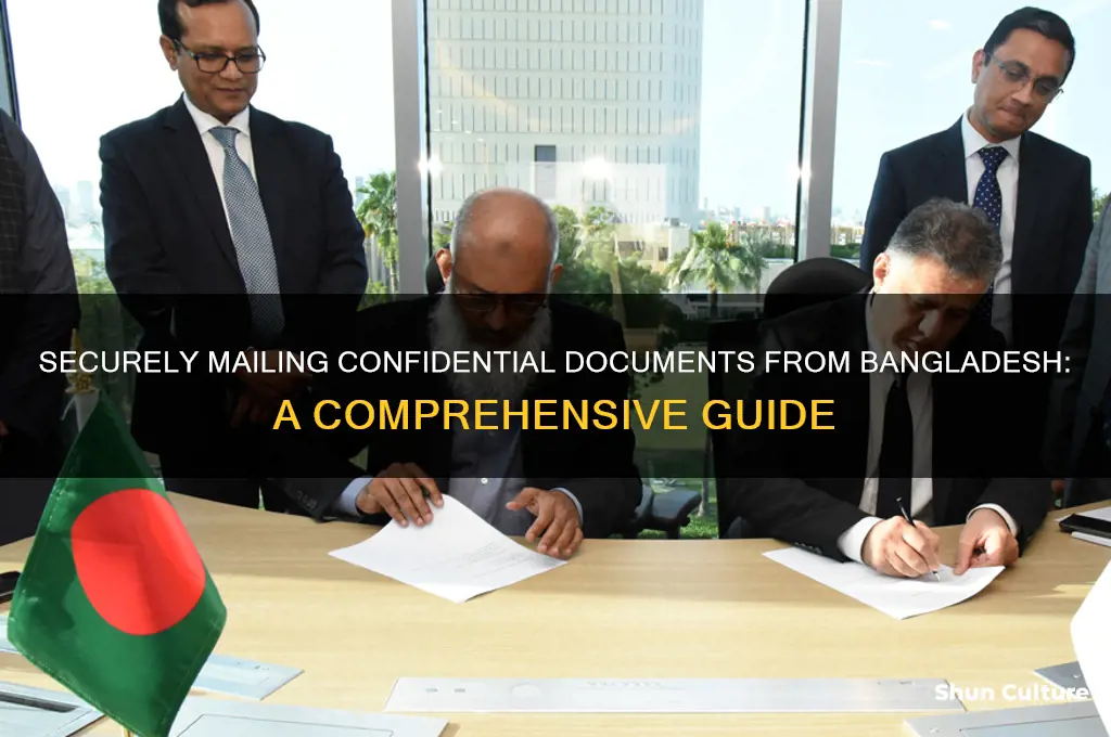 how to mail confidential documents from bangladesh
