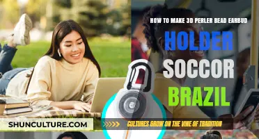 Craft a Soccer-Themed Brazil 3D Perler Bead Earbud Holder DIY