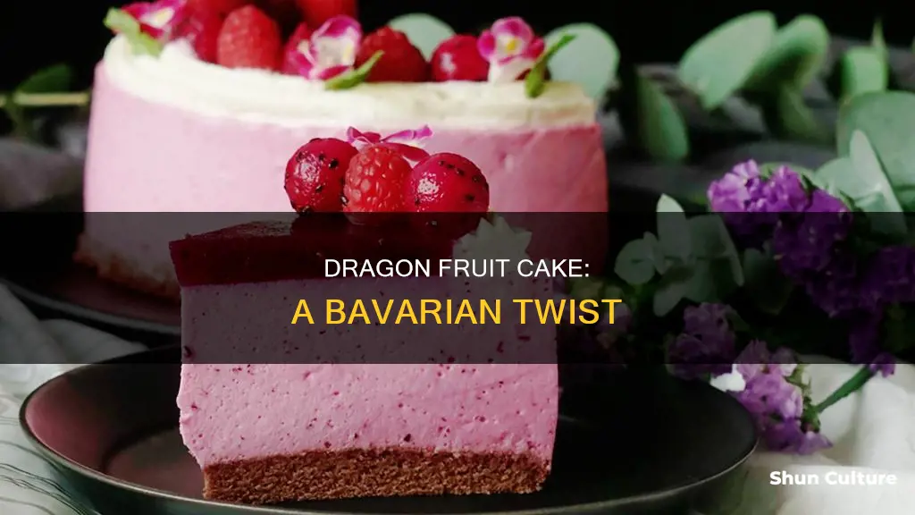 how to make a bavarian dragon fruit cake