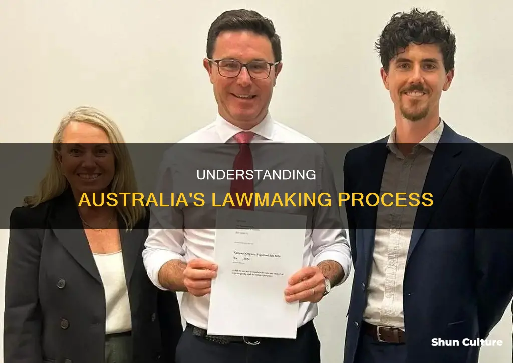 how to make a bill a law in australia