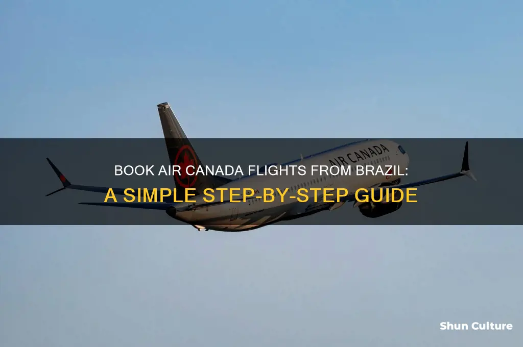 how to make a booking on air canada from brazil
