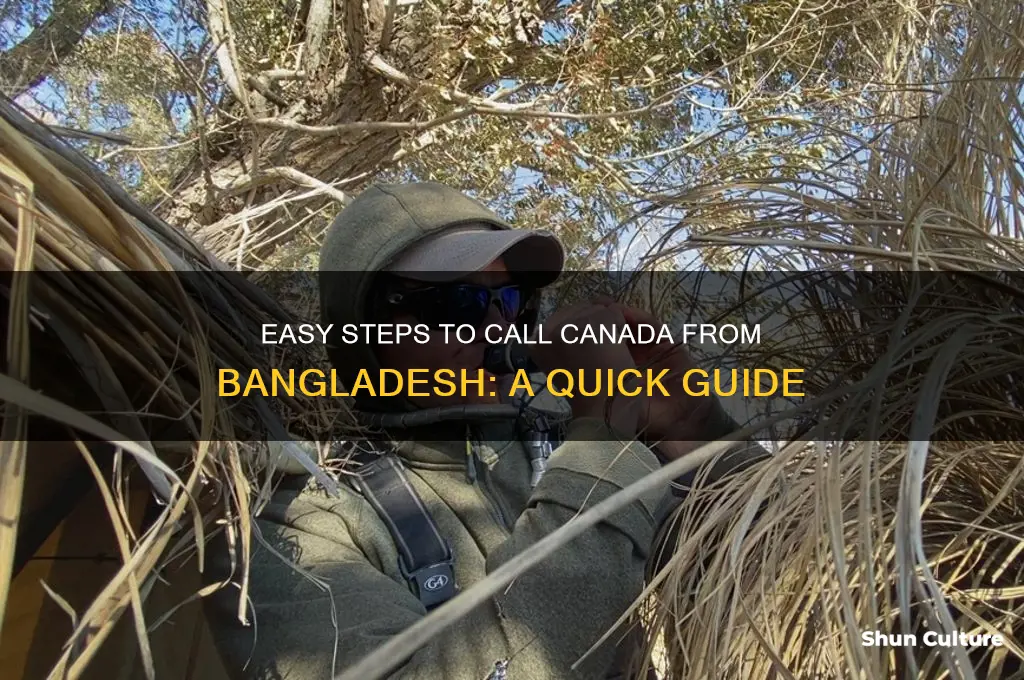 how to make a call from bangladesh to canada