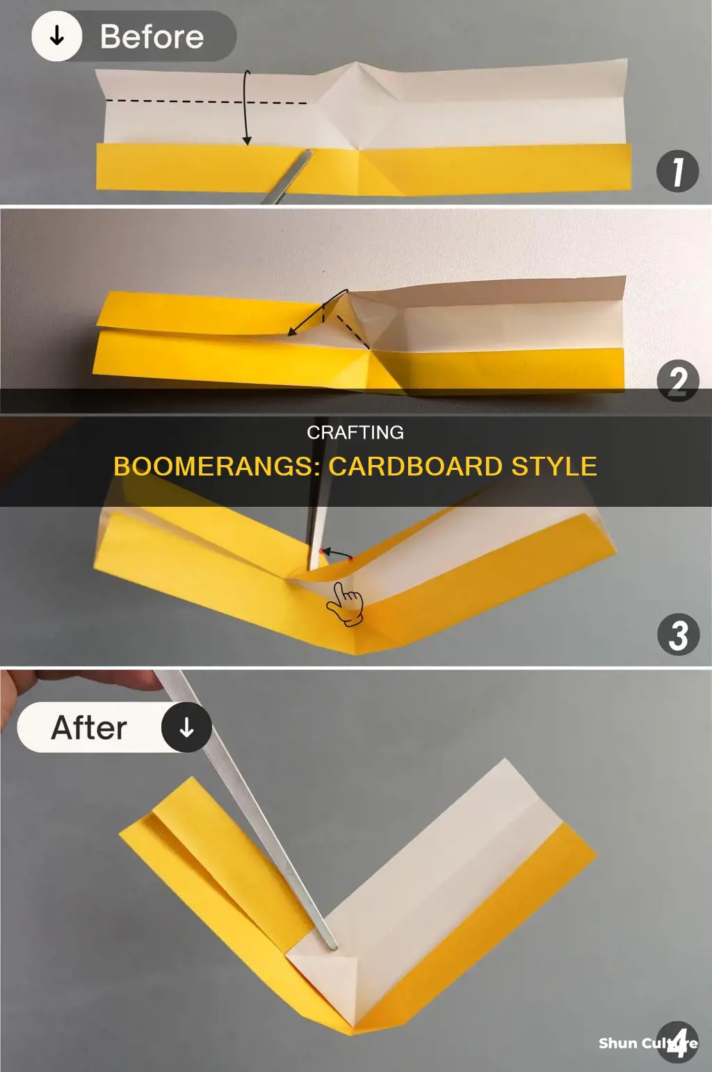 how to make a cardboard australian boomerang