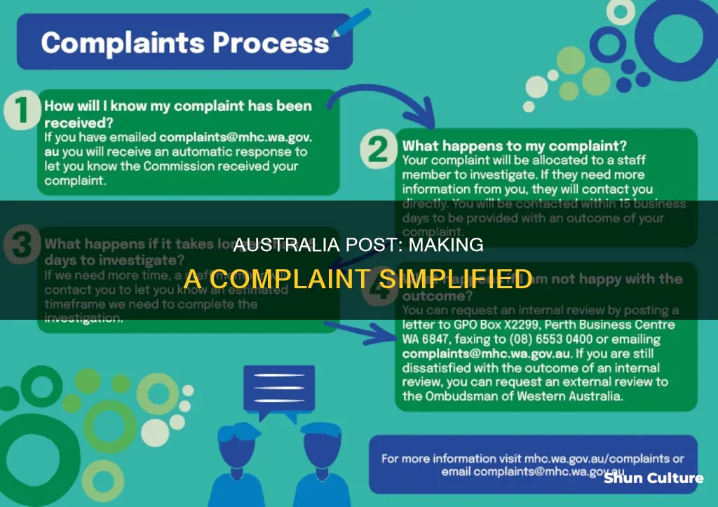 how to make a complaint australia post