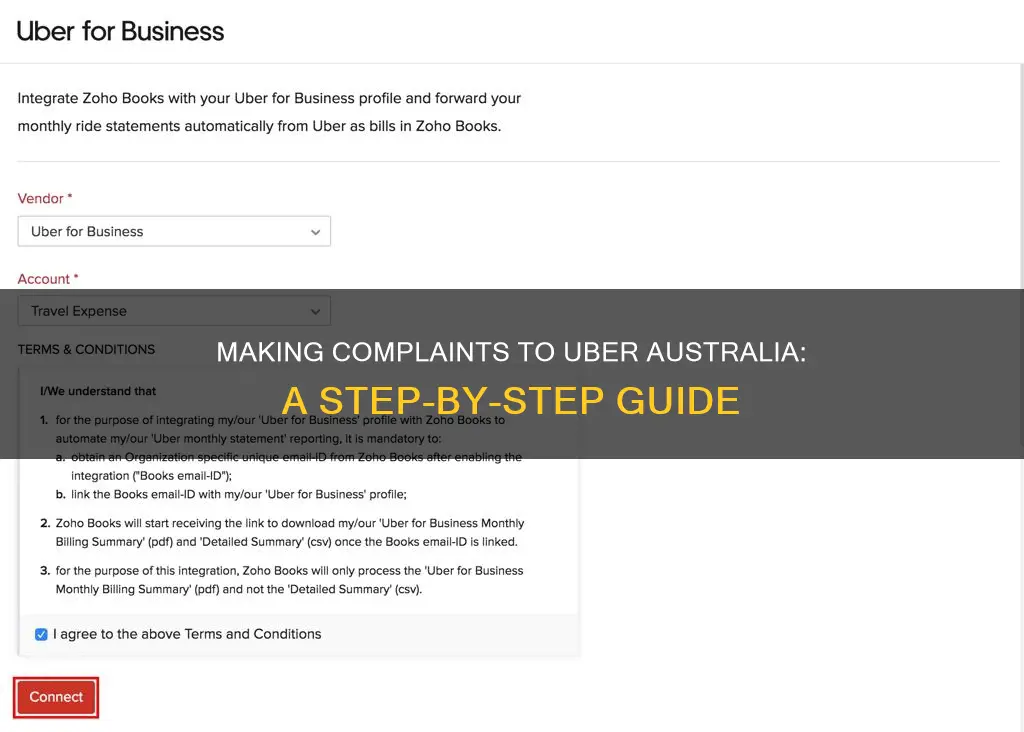 how to make a complaint to uber australia