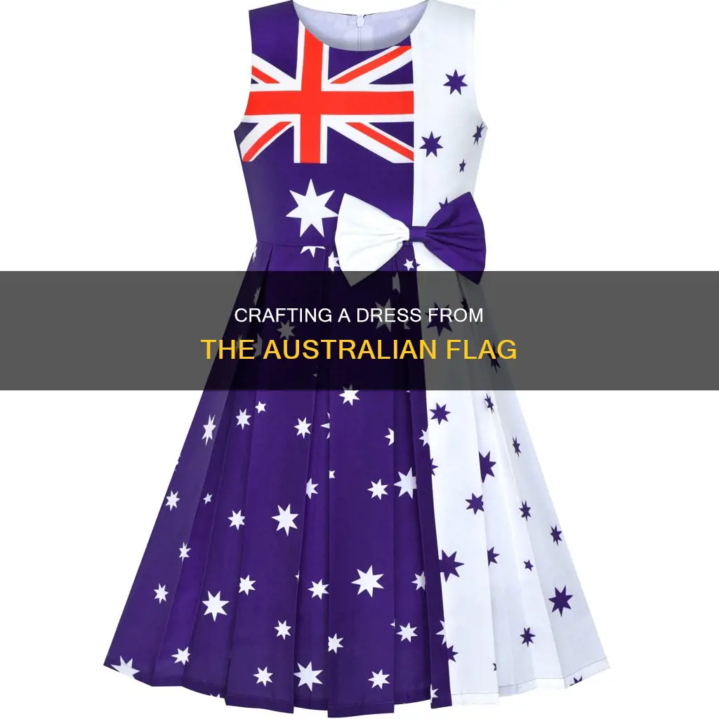how to make a dress out of an australian flag