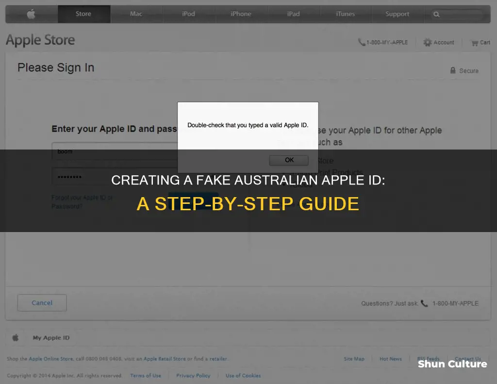 how to make a fake australian apple id