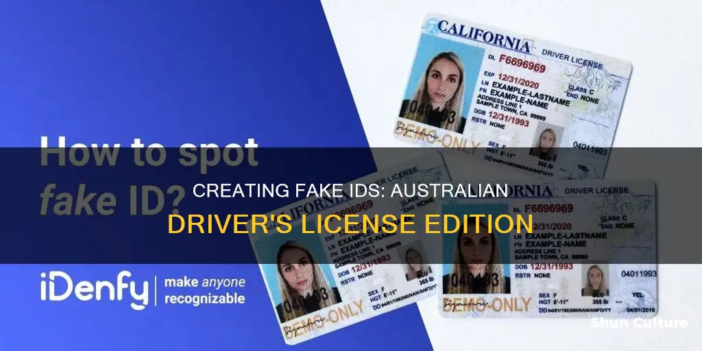 how to make a fake australian drivers licence