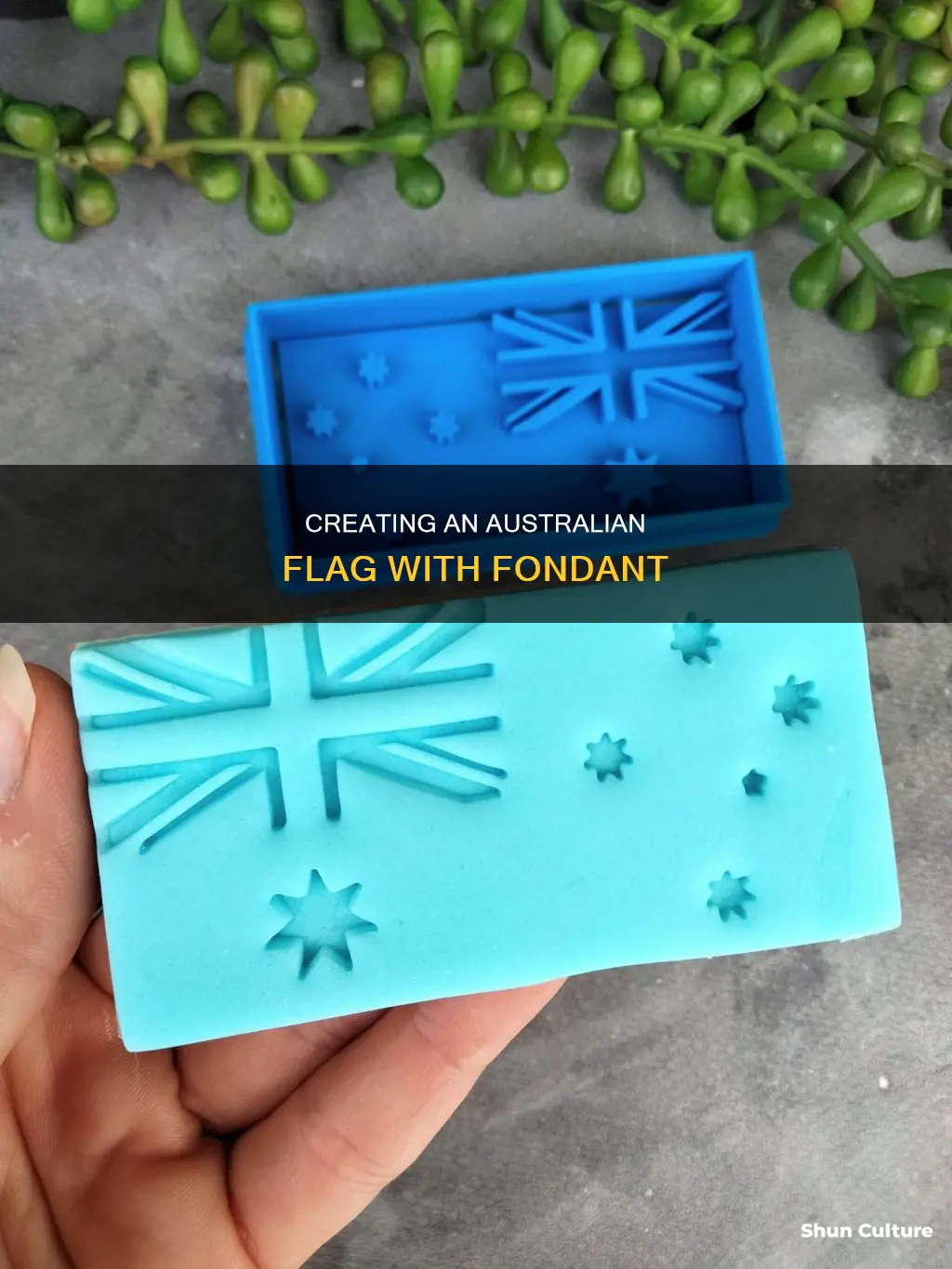 how to make a fondant australian flag