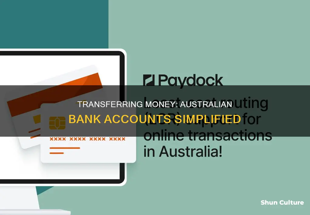 how to make a payment to an australian bank account