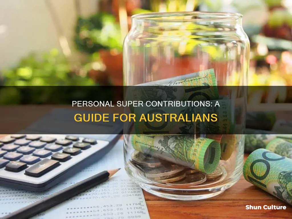 how to make a personal contribution to australian super