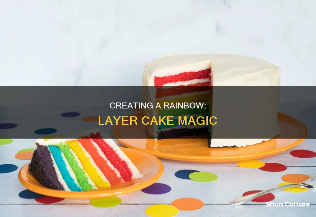 how to make a rainbow layer cake australia