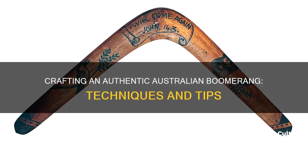 how to make a real australian boomerang