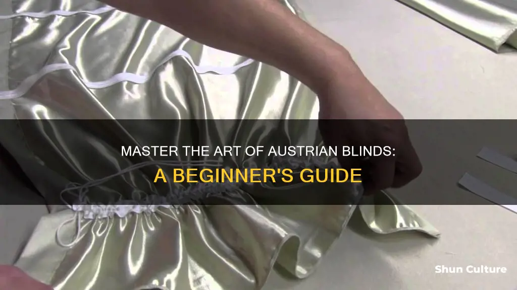 how to make a simple austrian blind