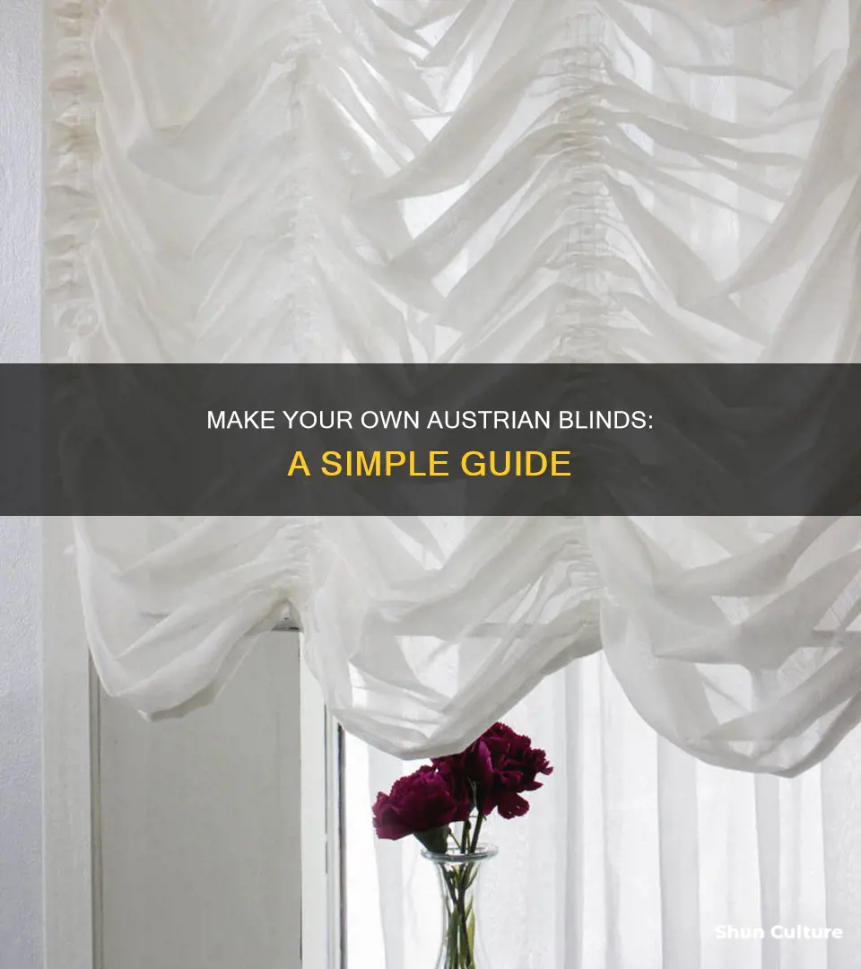 how to make a simple austrian blind