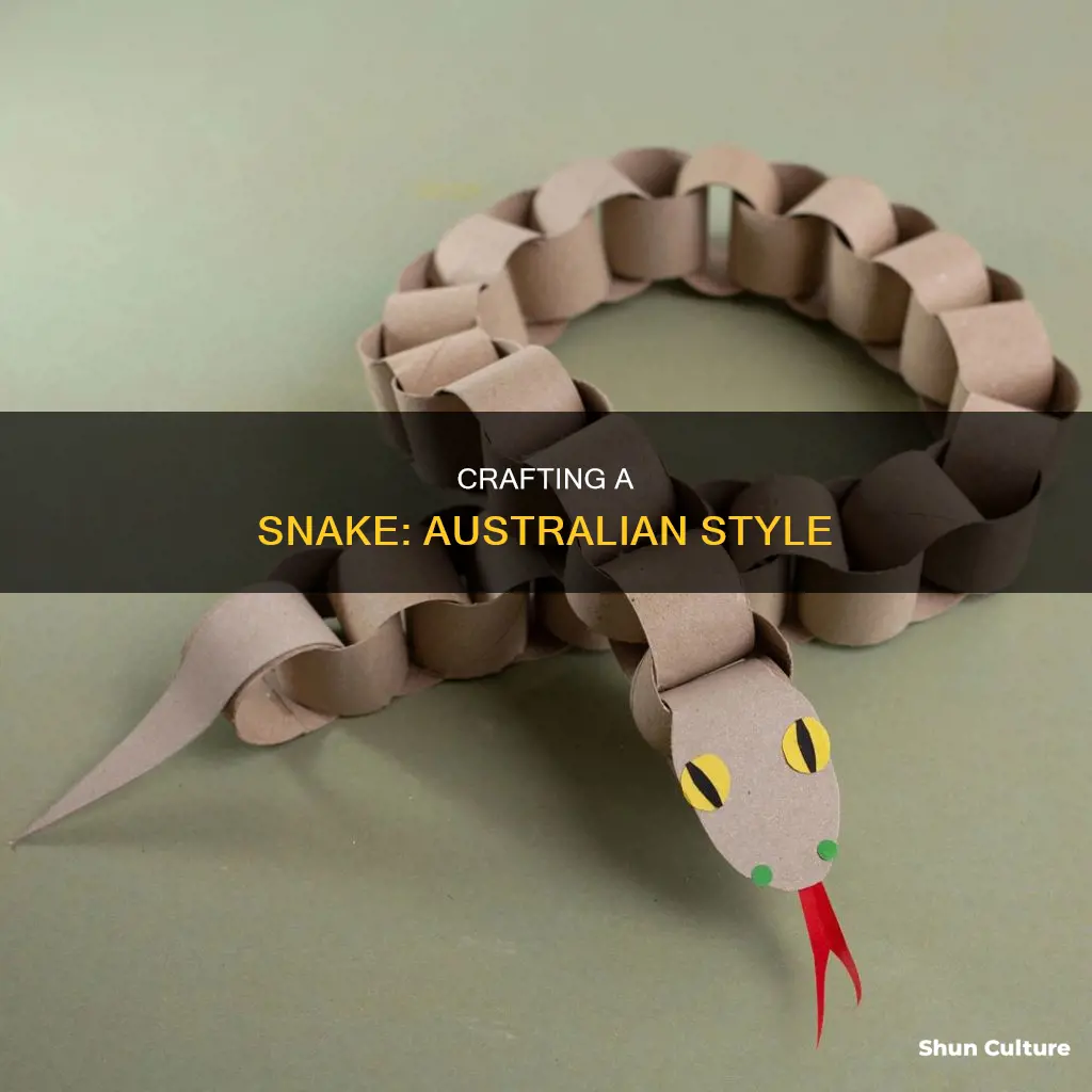 how to make a snake from australia