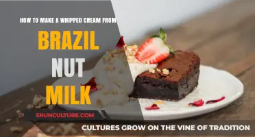 Creamy Brazil Nut Milk Whipped Cream: A Dairy-Free Dessert Delight
