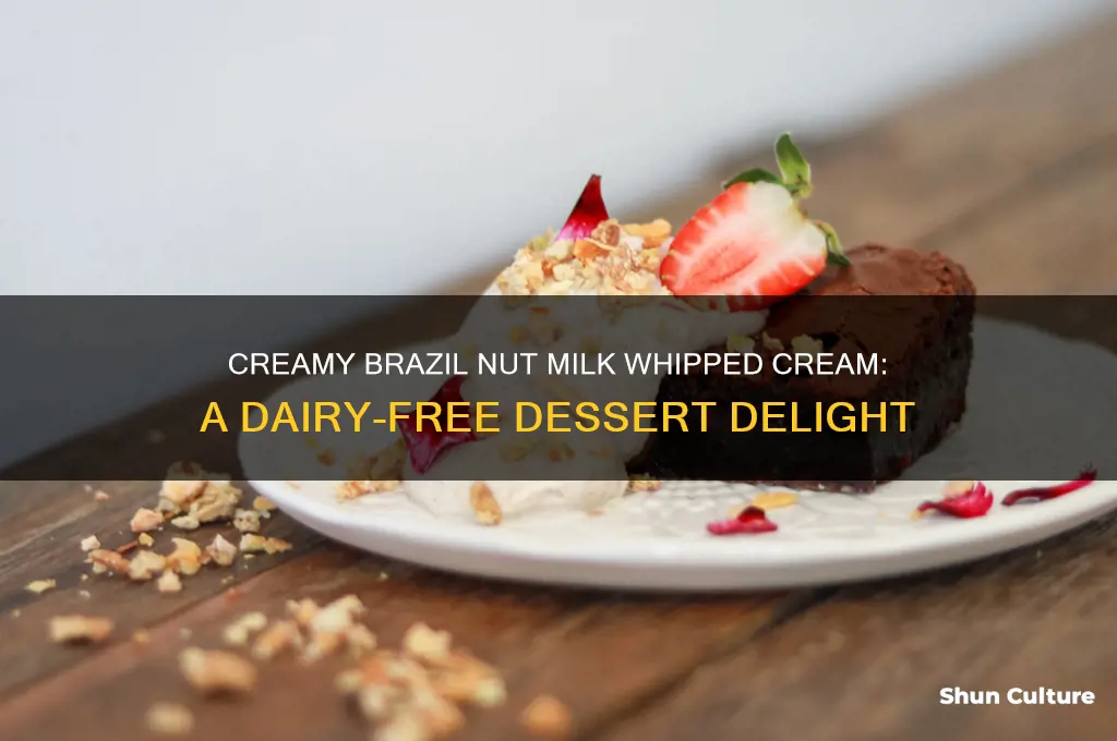 how to make a whipped cream from brazil nut milk