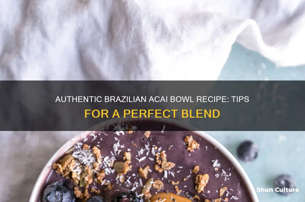 how to make acai bowl like brazil