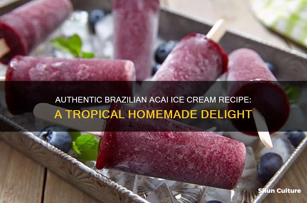 how to make acai ice cream like brazil