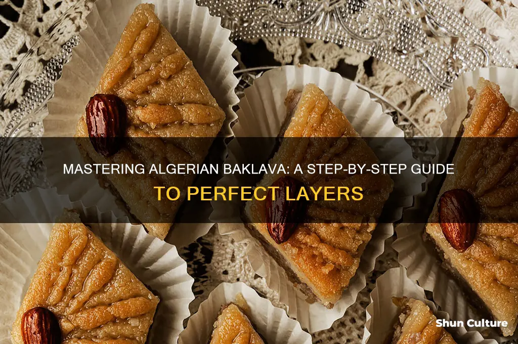 how to make algerian baklava