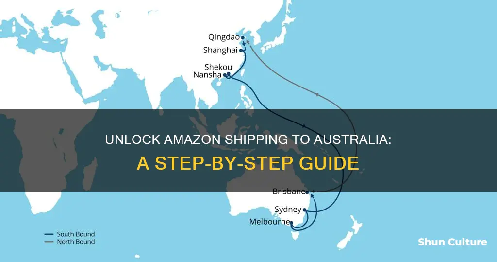 how to make amazon ship to australia