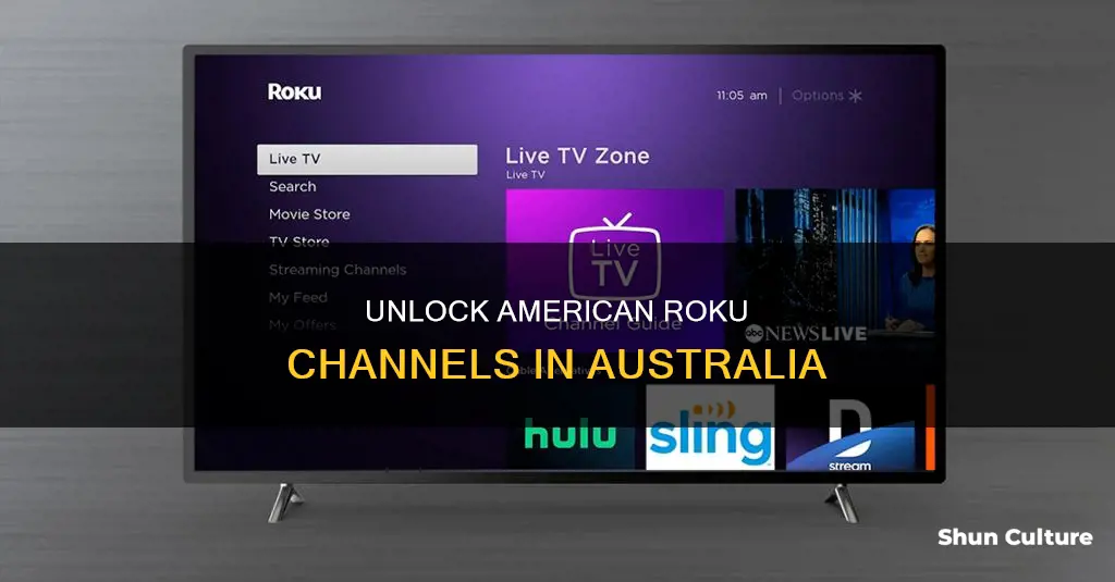 how to make american roku channels in australia