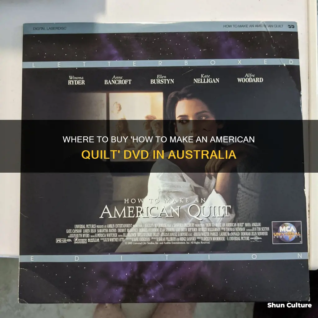 how to make an american quilt dvd australia