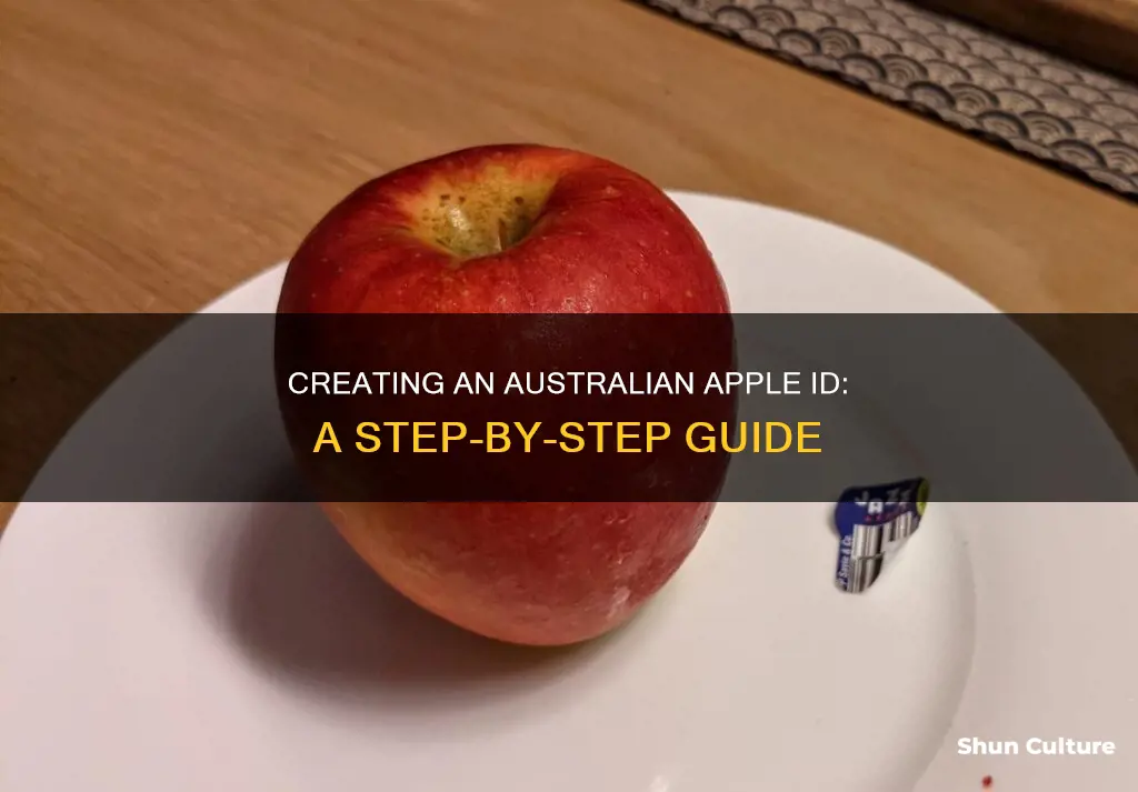 how to make an australian apple account