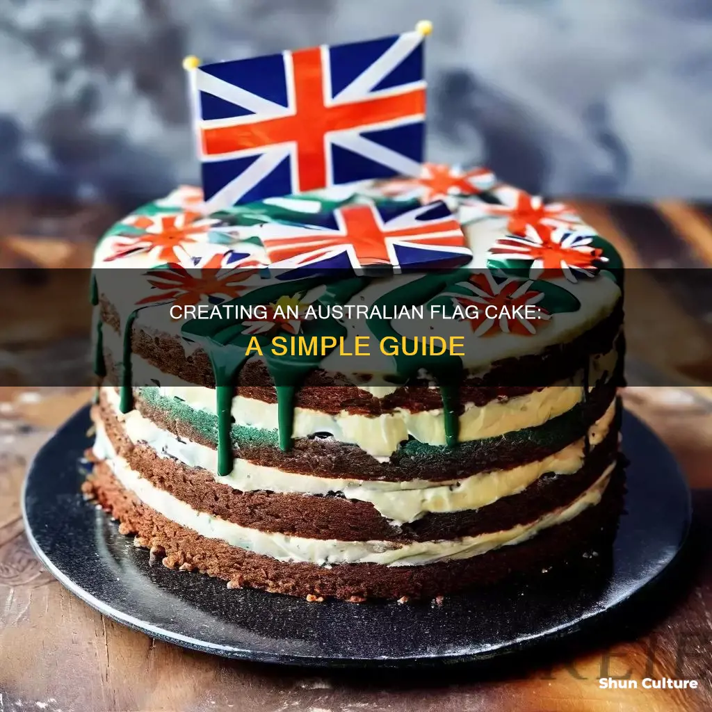 how to make an australian flag cake