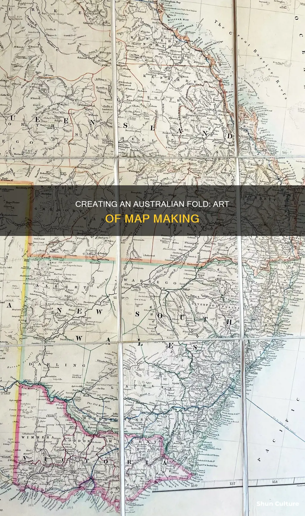 how to make an australian fold map