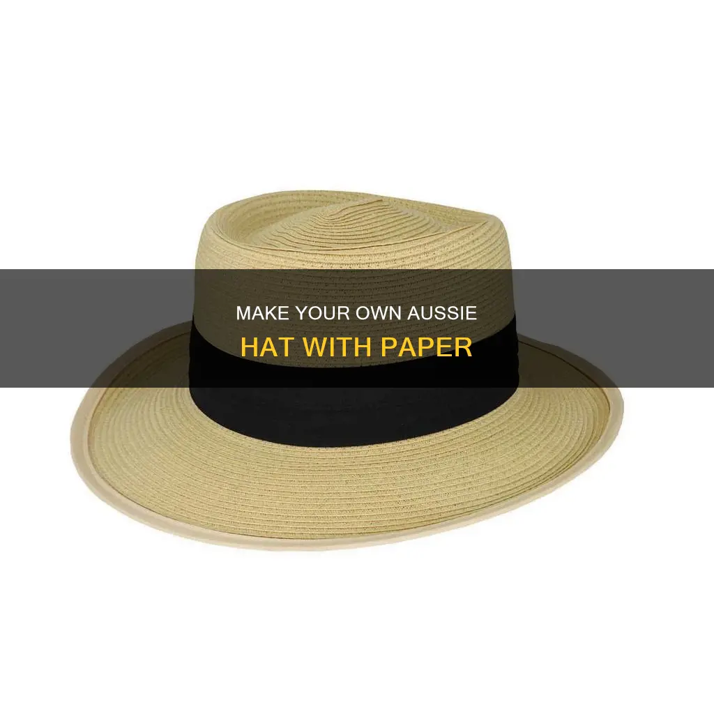 how to make an australian hat out of paper