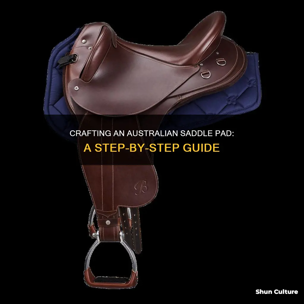 how to make an australian saddle pad
