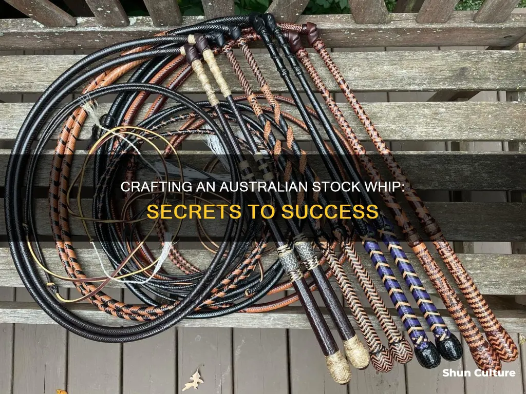 how to make an australian stock whip