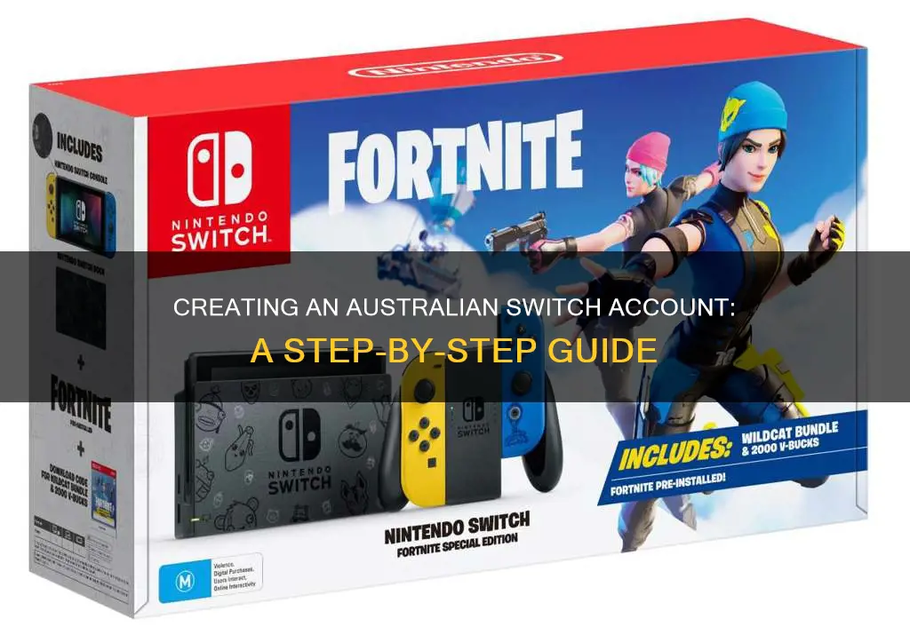 how to make an australian switch account