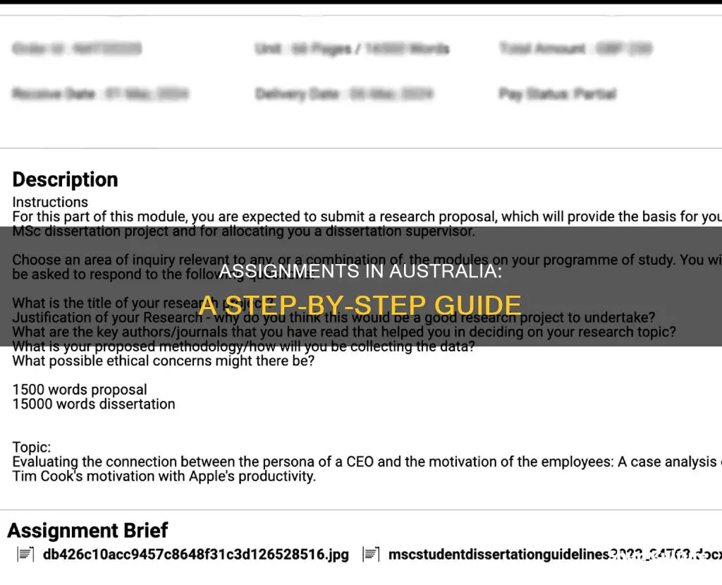 how to make assignments in australia