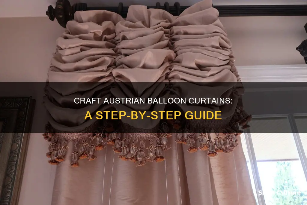 how to make austrian balloon curtains