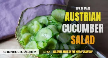 A Taste of Austria: Fresh Cucumber Salad Recipe