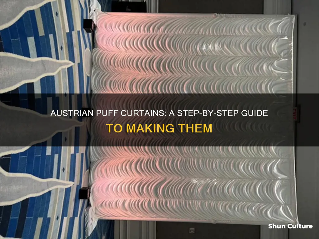 how to make austrian puff curtains