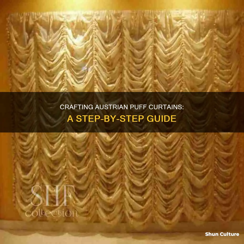how to make austrian puff curtains