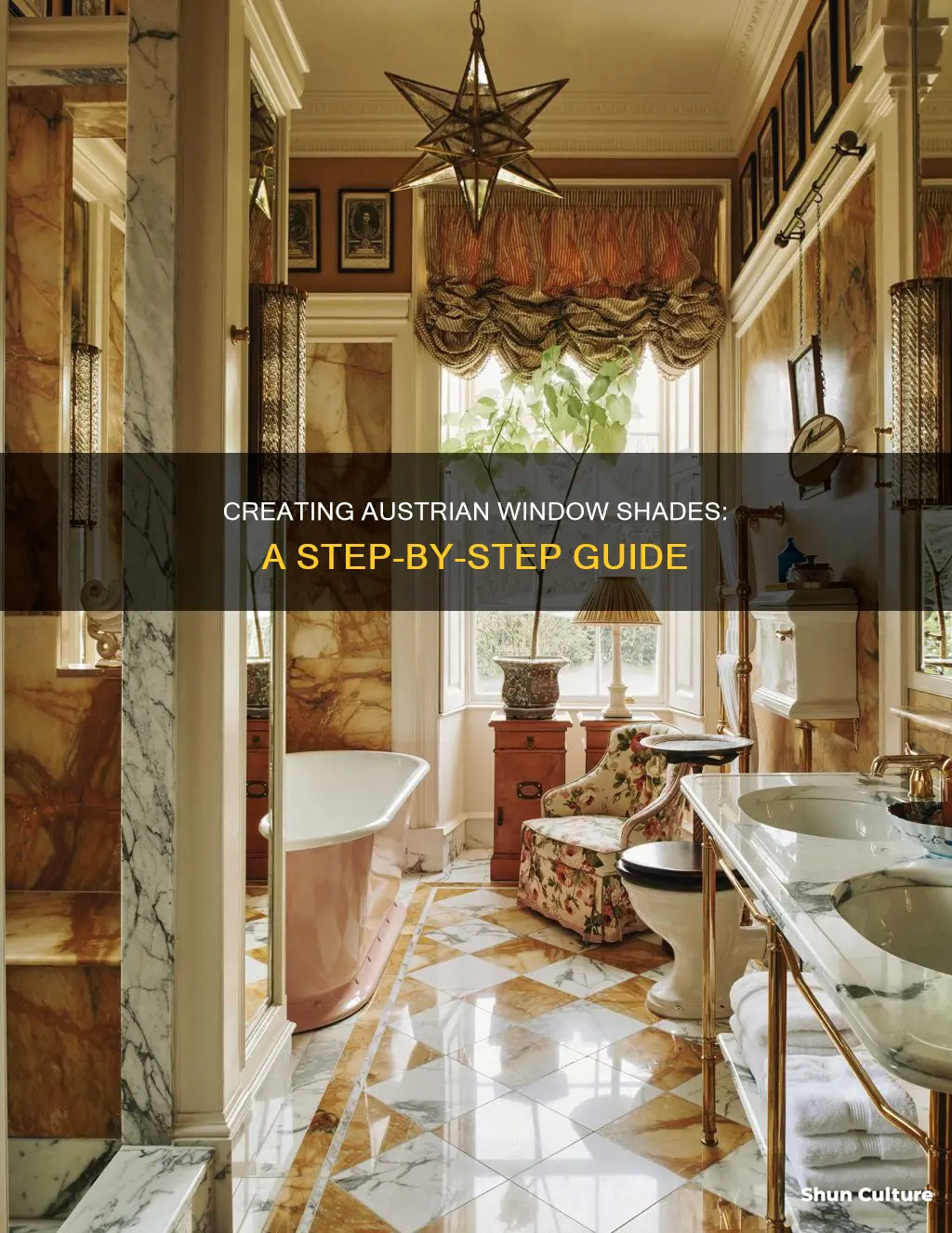 how to make austrian window shades