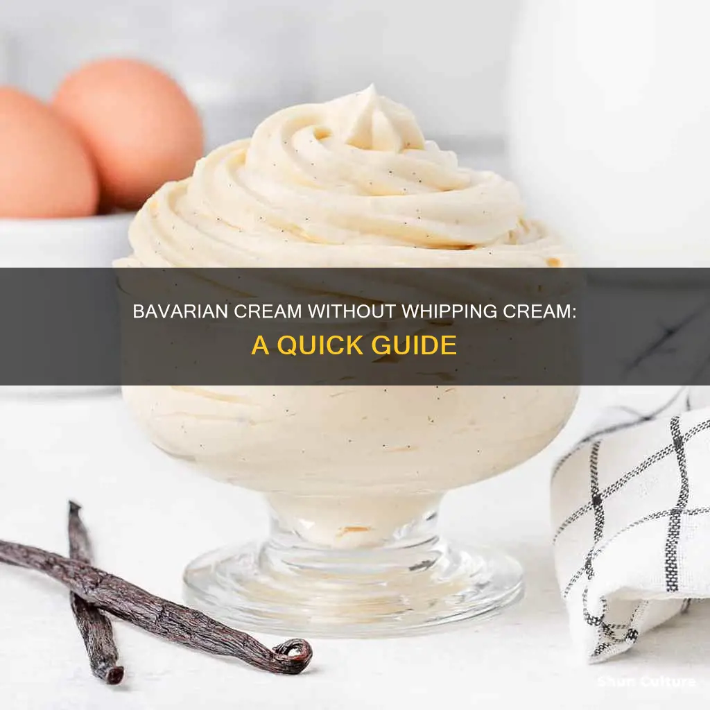 how to make bavaria cream without whipping cream